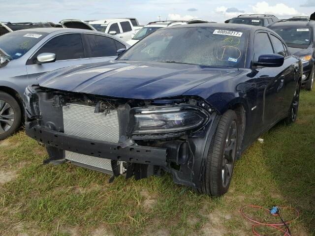 2C3CDXCT4FH915409 - 2015 DODGE CHARGER BLACK photo 2