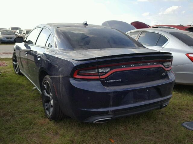 2C3CDXCT4FH915409 - 2015 DODGE CHARGER BLACK photo 3