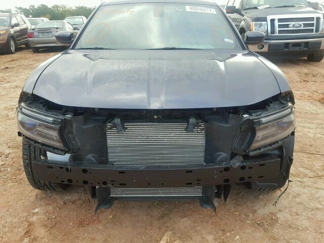 2C3CDXCT4FH915409 - 2015 DODGE CHARGER BLACK photo 9