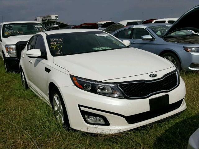 KNAGM4A78F5641380 - 2015 KIA OPTIMA LX WHITE photo 1