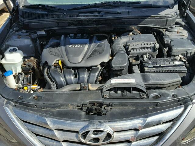 5NPEC4AC2BH194954 - 2011 HYUNDAI SONATA SE GRAY photo 7