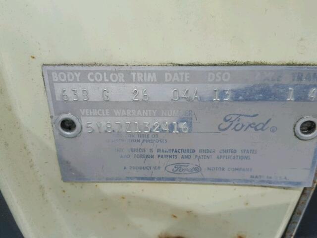 5Y87Z132416 - 1965 FORD THUNDERBIR BEIGE photo 10