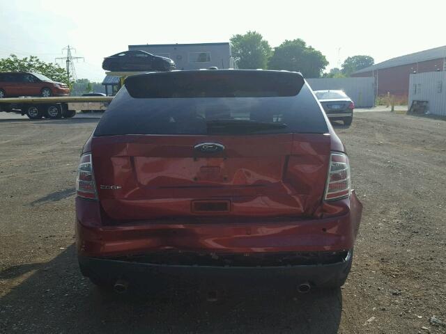 2FMDK36C89BA98071 - 2009 FORD EDGE SE RED photo 9