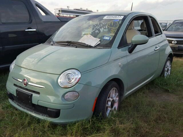 3C3CFFAR3DT686334 - 2013 FIAT 500 GREEN photo 2