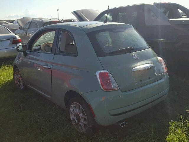 3C3CFFAR3DT686334 - 2013 FIAT 500 GREEN photo 3