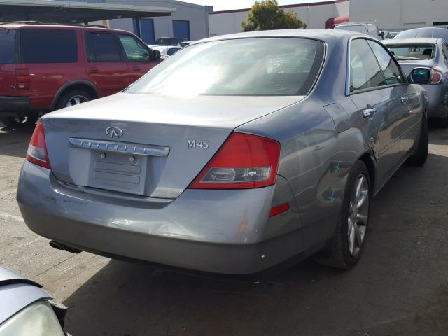 JNKAY41E03M002583 - 2003 INFINITI M45 GRAY photo 4