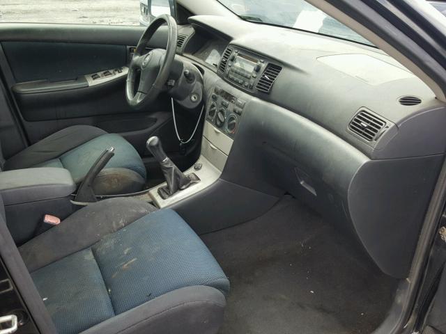 2T1BY32E55C341483 - 2005 TOYOTA COROLLA XR 黑色 照片 5