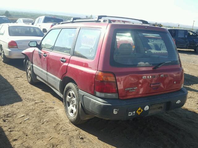 JF1SF6354WG777157 - 1998 SUBARU FORESTER L RED photo 3