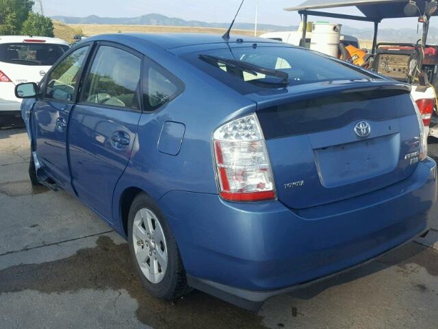 JTDKB20U477667138 - 2007 TOYOTA PRIUS BLUE photo 3