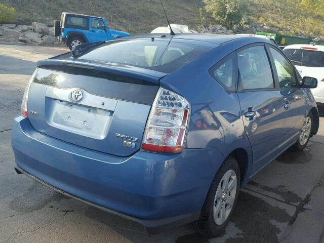 JTDKB20U477667138 - 2007 TOYOTA PRIUS BLUE photo 4