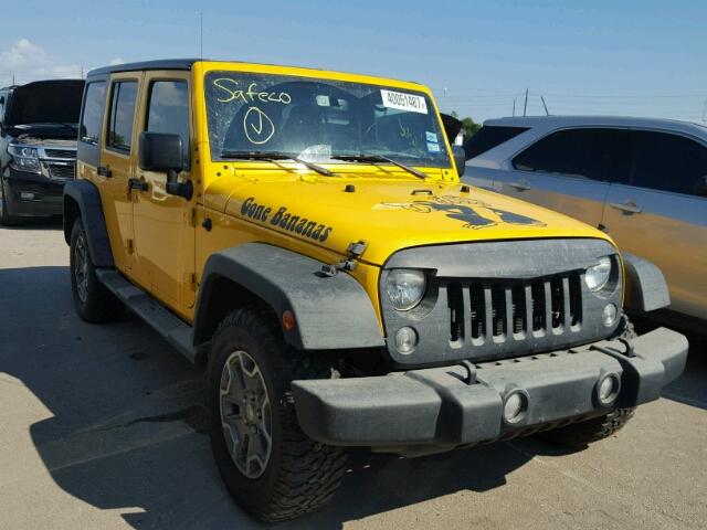 1C4BJWFG8FL542581 - 2015 JEEP WRANGLER U YELLOW photo 1