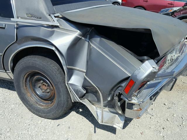 1G1BU51H3HX108459 - 1987 CHEVROLET CAPRICE CL 灰色 照片 10