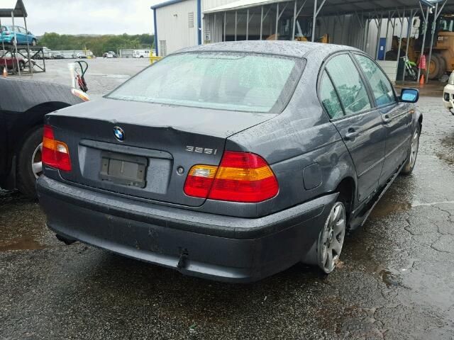 WBAEV33432KL74551 - 2002 BMW 325 I GRAY photo 4