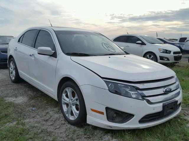 3FAHP0HA6CR272882 - 2012 FORD FUSION WHITE photo 1