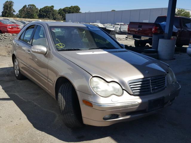 WDBRF61J02E007213 - 2002 MERCEDES-BENZ C240 BEIGE photo 1