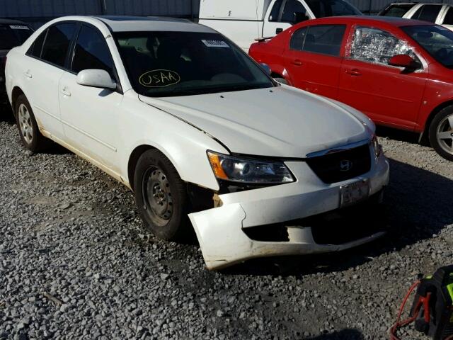 5NPET46F68H326948 - 2008 HYUNDAI SONATA GLS WHITE photo 1