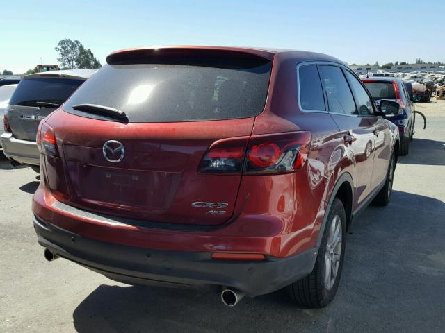 JM3TB3CV1E0437133 - 2014 MAZDA CX-9 TOURI MAROON photo 4