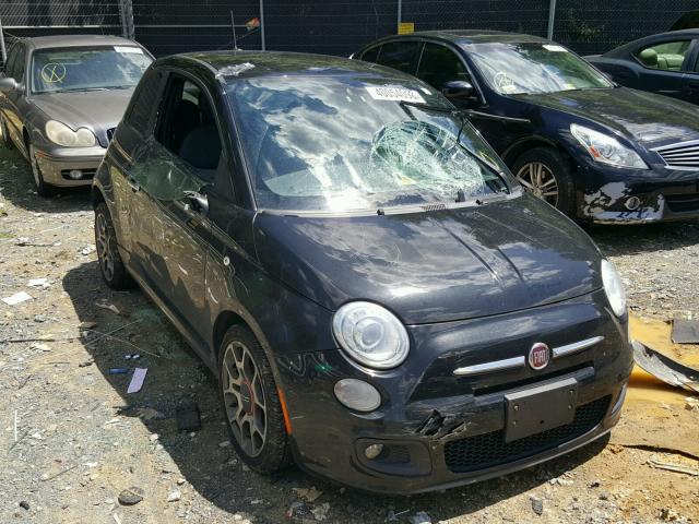 3C3CFFBR9CT340107 - 2012 FIAT 500 SPORT BLACK photo 1