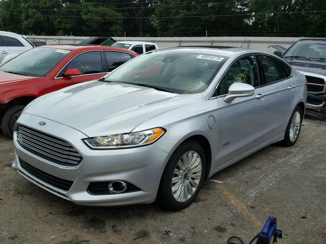 3FA6P0SUXER231152 - 2014 FORD FUSION TIT SILVER photo 2