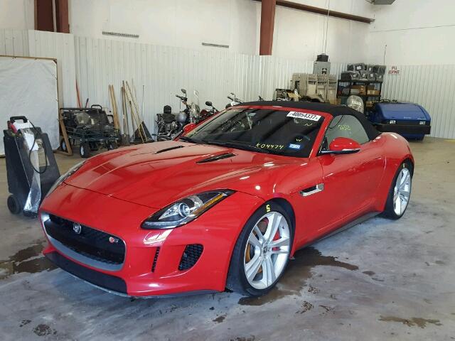 SAJWA6GL6EMK04474 - 2014 JAGUAR F-TYPE V8 RED photo 2