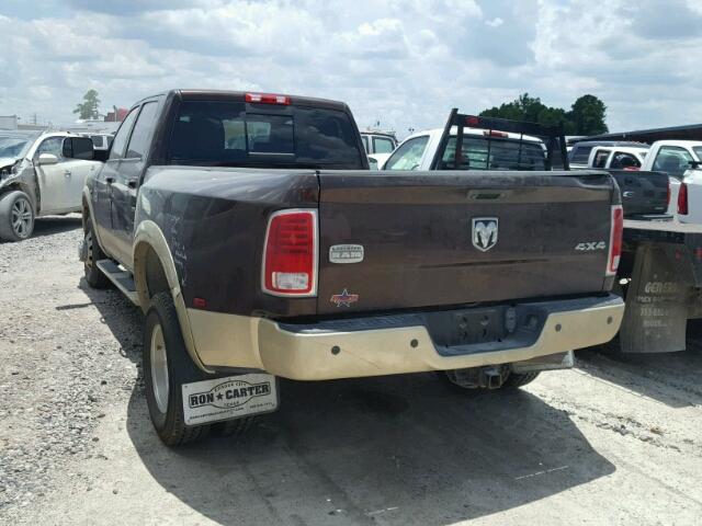 3C63RRKL3FG653061 - 2015 RAM 3500 LONGH BROWN photo 3