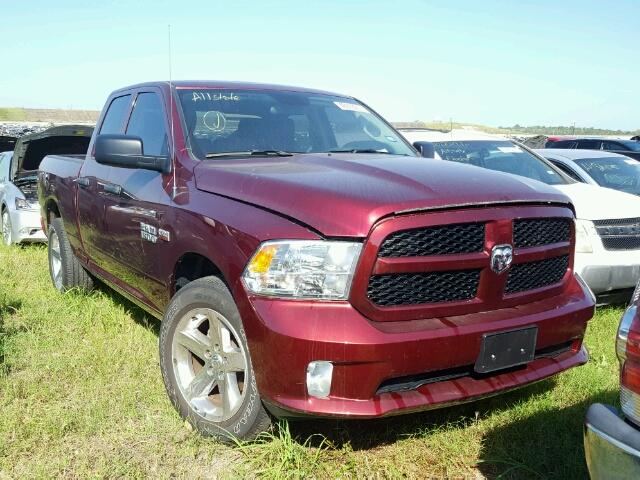 1C6RR6FT1HS605329 - 2017 RAM 1500 BURGUNDY photo 1