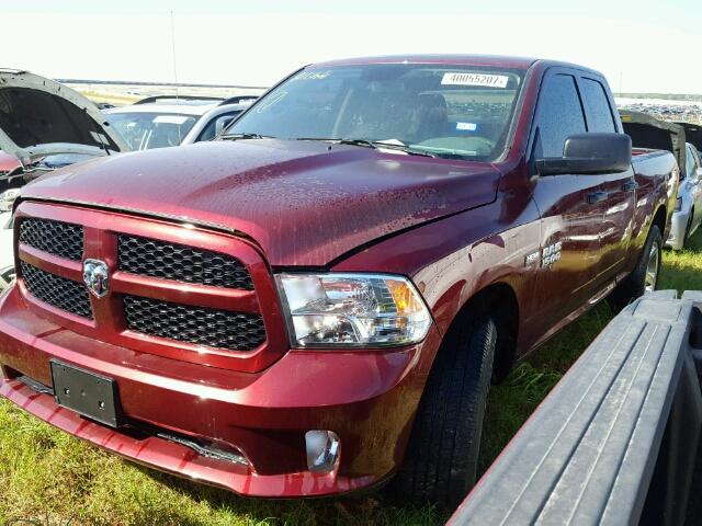 1C6RR6FT1HS605329 - 2017 RAM 1500 BURGUNDY photo 2