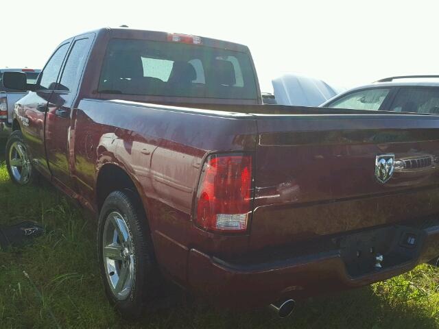 1C6RR6FT1HS605329 - 2017 RAM 1500 BURGUNDY photo 3