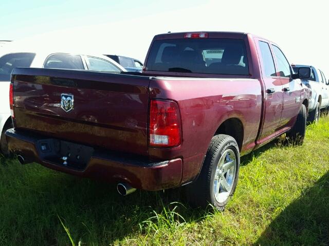 1C6RR6FT1HS605329 - 2017 RAM 1500 BURGUNDY photo 4