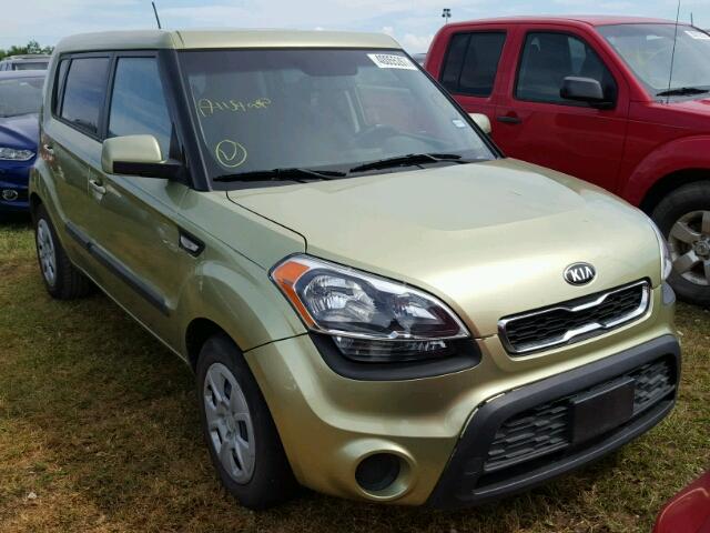 KNDJT2A5XD7621213 - 2013 KIA SOUL GREEN photo 1