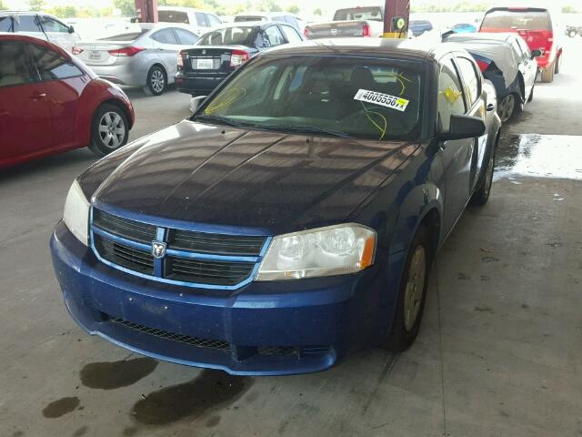 1B3CC4FB6AN144419 - 2010 DODGE AVENGER SX BLUE photo 2