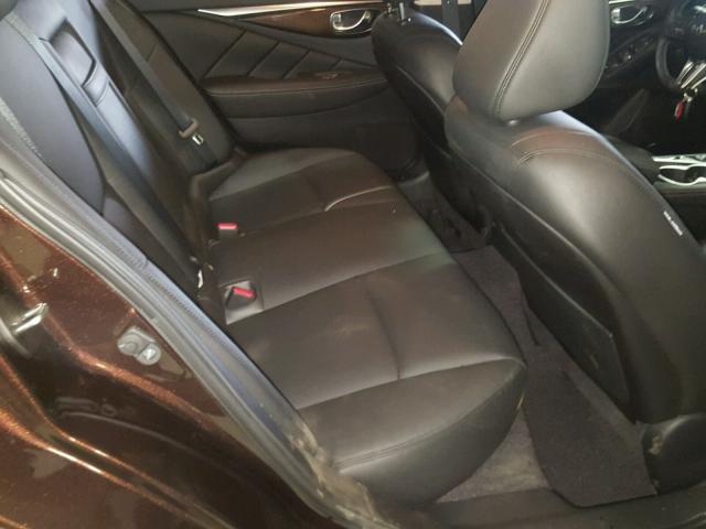 JN1EV7AR7JM442400 - 2018 INFINITI Q50 LUXE BROWN photo 6