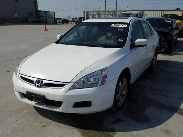 1HGCM65566A049703 - 2006 HONDA ACCORD EX WHITE photo 2