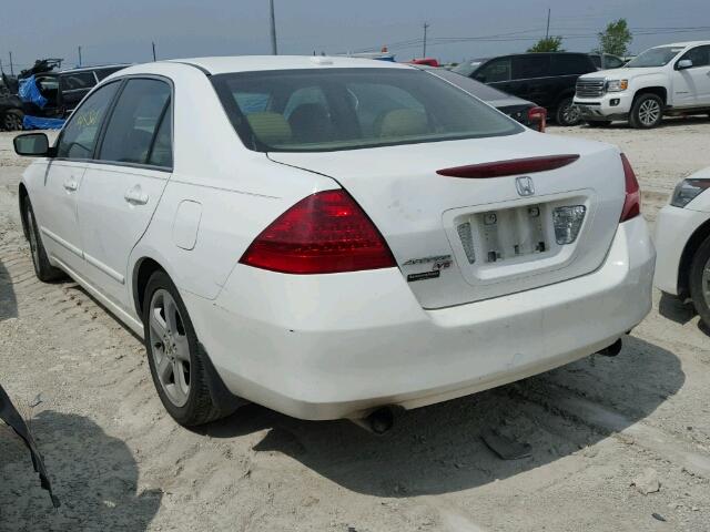 1HGCM65566A049703 - 2006 HONDA ACCORD EX WHITE photo 3