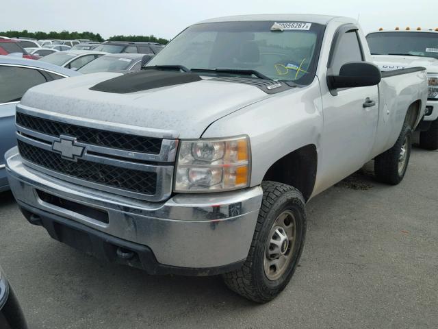 1GC0CVCG5CF144156 - 2012 CHEVROLET SILVERADO GRAY photo 2