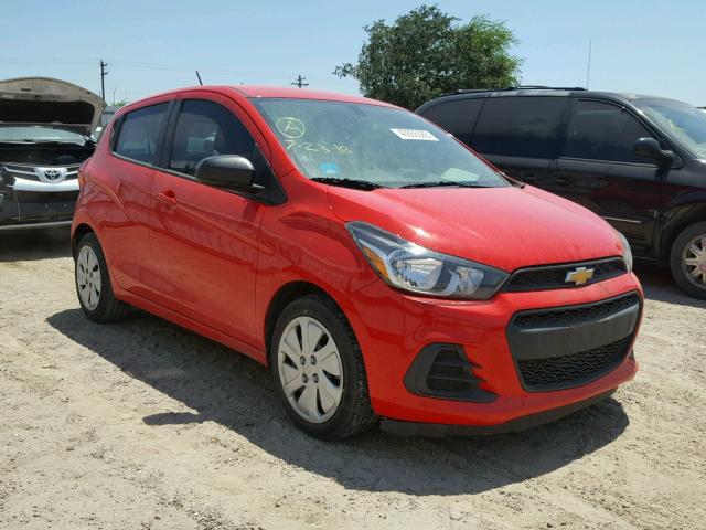 KL8CB6SA5GC580783 - 2016 CHEVROLET SPARK LS RED photo 1