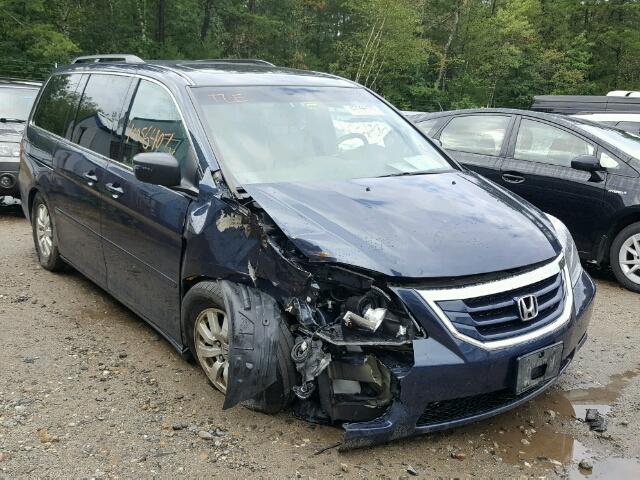 5FNRL3H75AB059436 - 2010 HONDA ODYSSEY EX BLUE photo 1