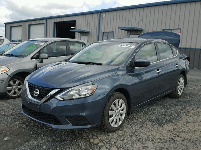 3N1AB7AP5GY214181 - 2016 NISSAN SENTRA S TEAL photo 2