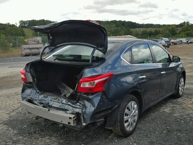 3N1AB7AP5GY214181 - 2016 NISSAN SENTRA S TEAL photo 4