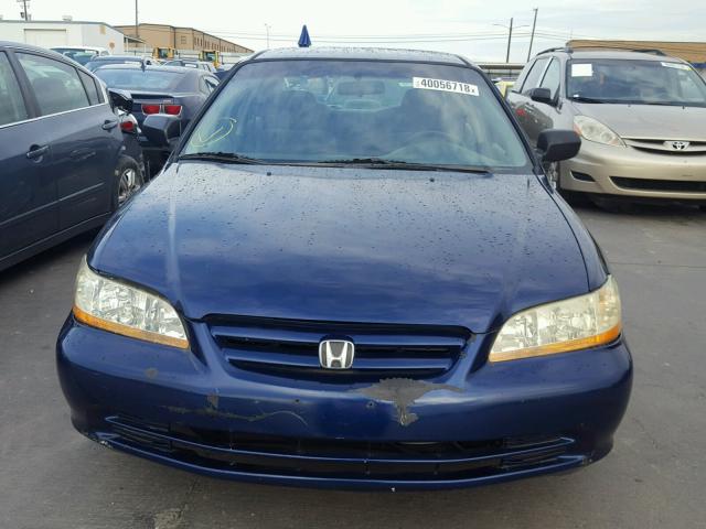 1HGCF86642A023205 - 2002 HONDA ACCORD VAL BLUE photo 9