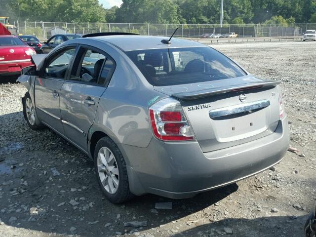 3N1AB6AP7BL683899 - 2011 NISSAN SENTRA 2.0 SILVER photo 3