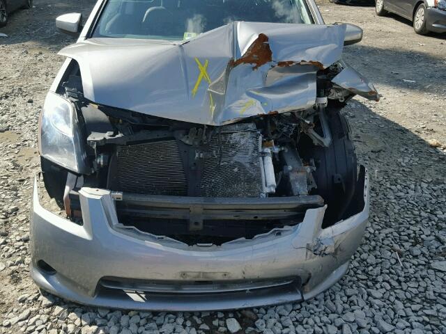 3N1AB6AP7BL683899 - 2011 NISSAN SENTRA 2.0 SILVER photo 9