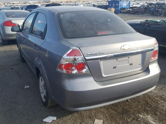KL1TD566X7B148625 - 2007 CHEVROLET AVEO BASE Күміс фото 3