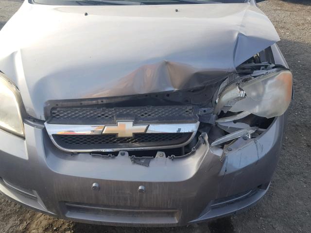 KL1TD566X7B148625 - 2007 CHEVROLET AVEO BASE Күміс фото 7