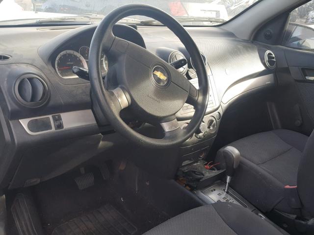 KL1TD566X7B148625 - 2007 CHEVROLET AVEO BASE Күміс фото 9