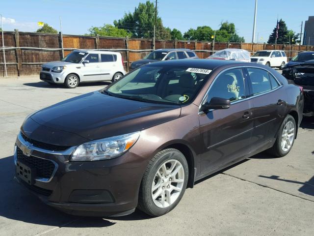 1G11C5SL3FF201552 - 2015 CHEVROLET MALIBU 1LT BROWN photo 2