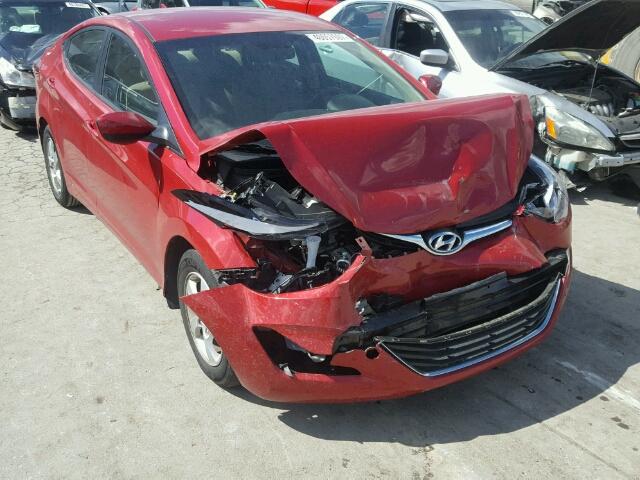 KMHDH4AE6FU392605 - 2015 HYUNDAI ELANTRA SE MAROON photo 1