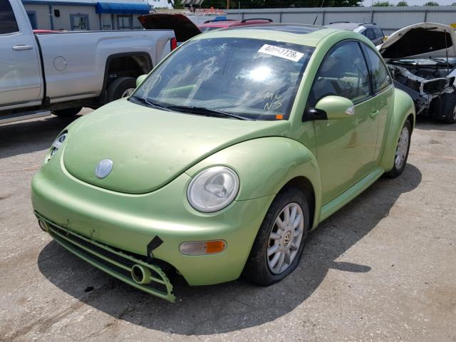 3VWCR31C95M409354 - 2005 VOLKSWAGEN NEW BEETLE 绿色 照片 2