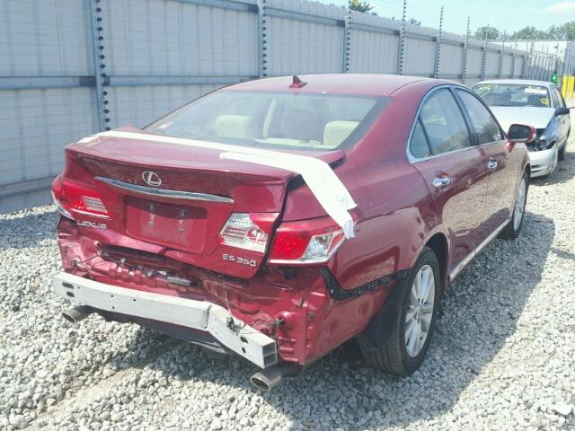 JTHBK1EG7A2387651 - 2010 LEXUS ES 350 RED photo 9