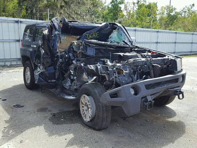 5GTDN13E778169792 - 2007 HUMMER H3 BLACK photo 1